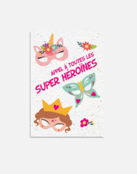 pack-super-heroine-carton-anniversaire-enfant-papierfleur-recto-a-planter-premium