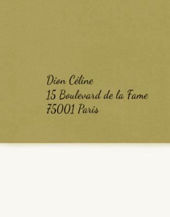 Zoom Enveloppe Upcyclée Personnalisable Olive