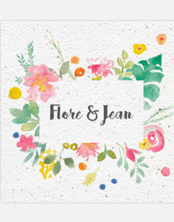 Zoom Faire part Eclat de fleurs