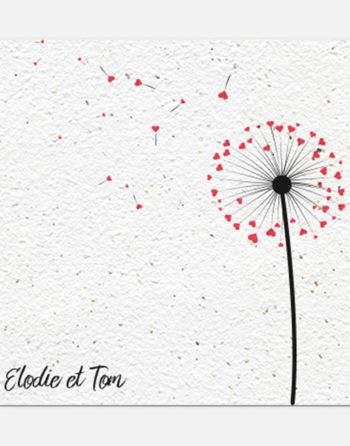 Zoom Faire part Pissenlit