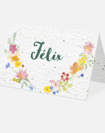 Zoom Marque place Coeur de fleurs