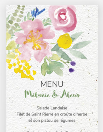 Zoom Menu Un air printanier