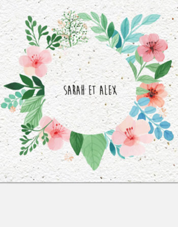 Zoom Save the date Champs de fleurs