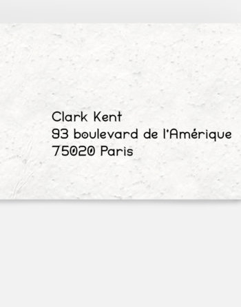 Enveloppe ensemencée personnalisée 11x22