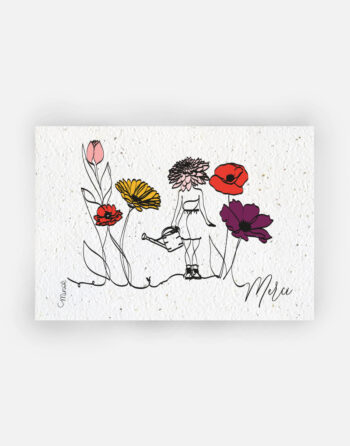 Carte à planter Minoé Merci arrosoir