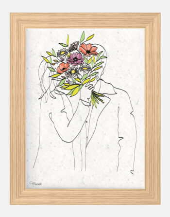 Affiche à planter Bisous cachés