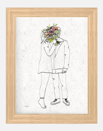 Affiche à planter baisers floraux