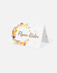 marque-place-couronne-automnale-papierfleur-seedpaper-papier-ensemence-wedding-day copie