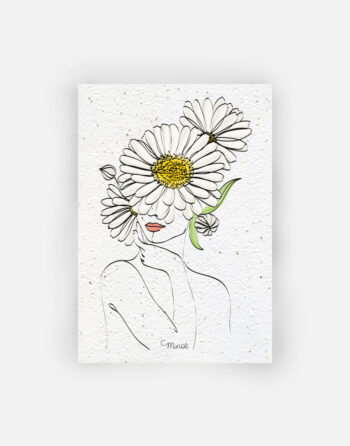 MOCK UP Carte a planter camomille graine