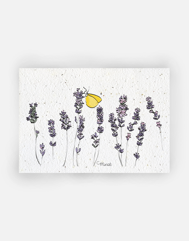MOCK_UP_LAVANDE_A6 Mockup lavande et papillon carte à planter