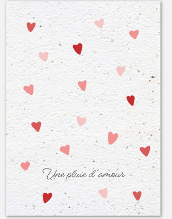 carte à planter pluie d'amour