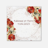 Mockup couronne de coqulicot - recto