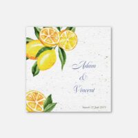 faire-part Citron - recto