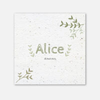 faire part naissance brindille - recto