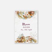 Faire-part de naissance à planter - été indien