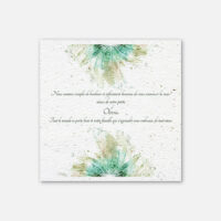 Faire-part de naissance à planter - Nature