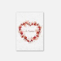 Carte Coquelicots d'amour